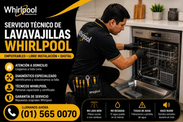 TECNICO WHIRLPOOL DE LAVAVAJILLAS