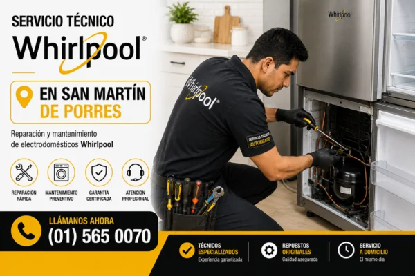 Técnico Whirlpool en San Martin de Porres
